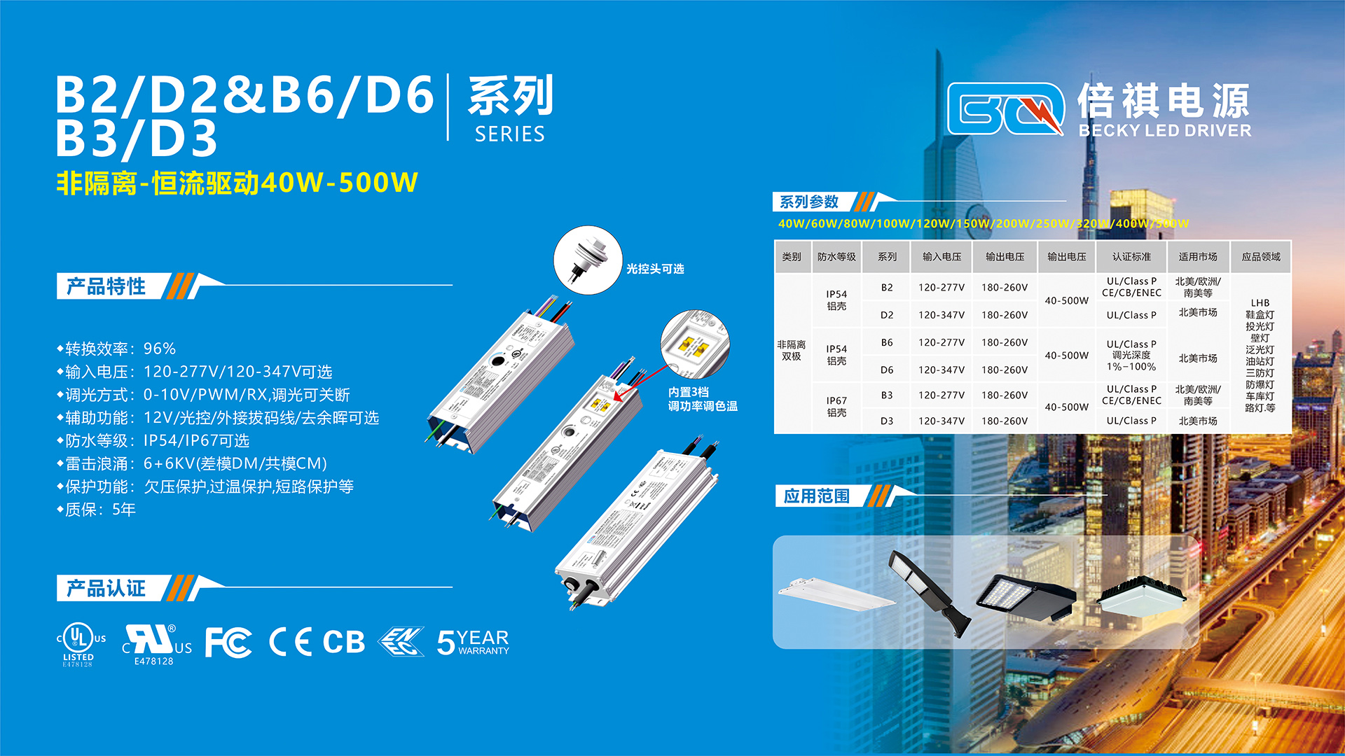 户外照明驱动电源系列